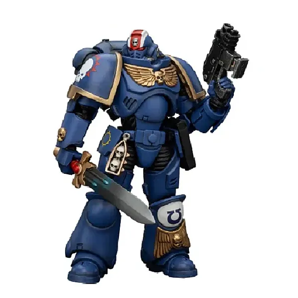 WARHAMMER 40,000 ACTION FIGURE 1/18 ULTRAMARINES HEROES OF THE CHAPTER PRIMARIS LIEUTENANT ERASTUS 20 CM